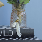 Arranjo De Flor Artificial Lavanda No Vaso Âmbar |formosinha